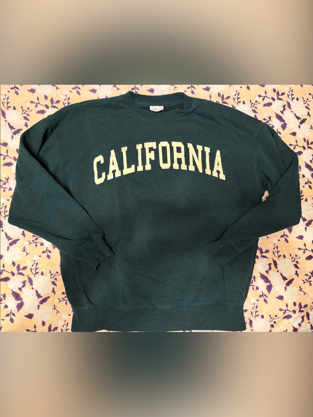 Forest Green 'California' Crewneck Sweatshirt